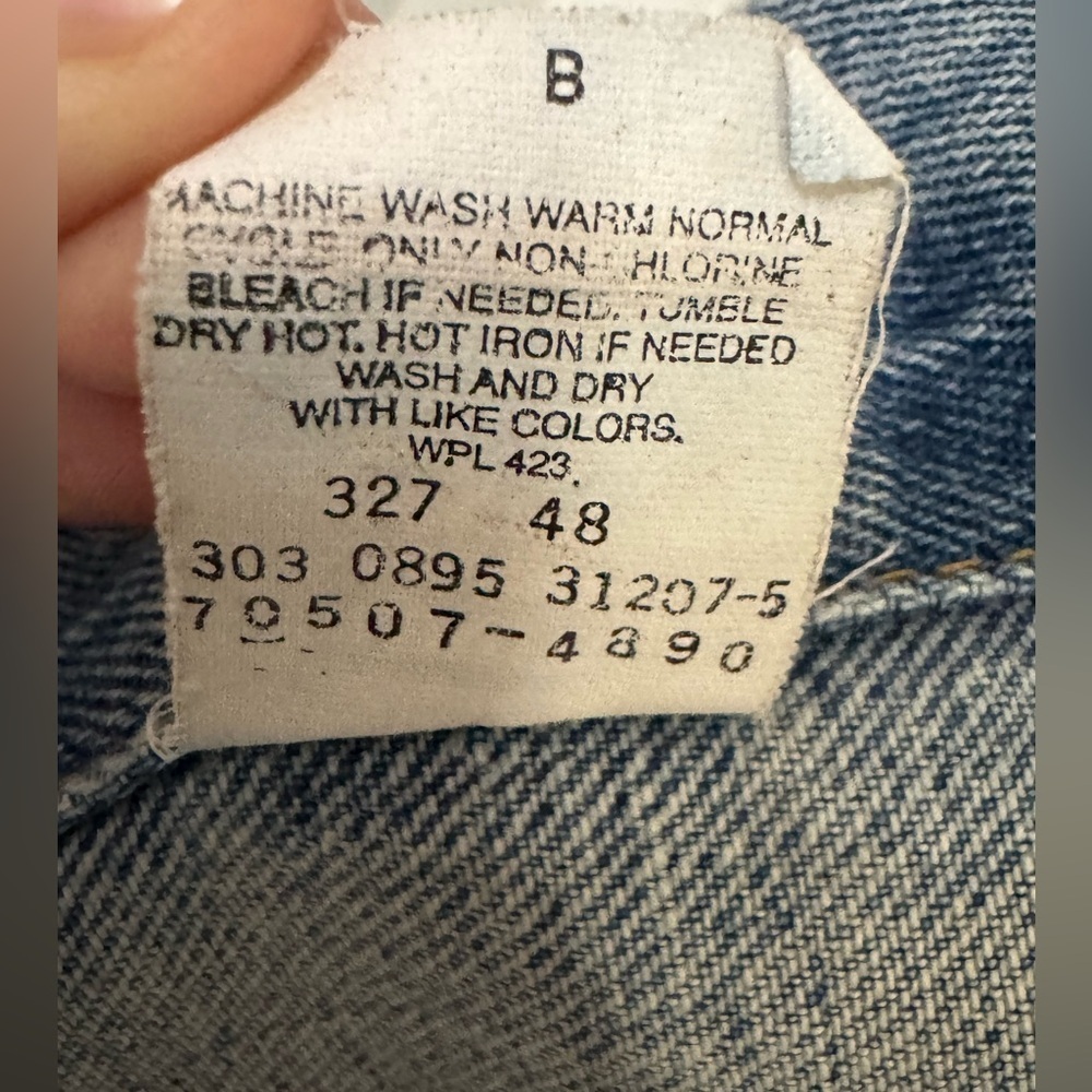 Vintage Levi’s 70507-4890 Denim Trucker Jacket Made in USA Size Large - Picture 6 of 16